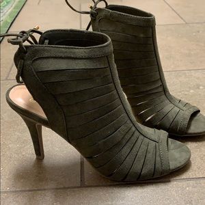 Olive green heels